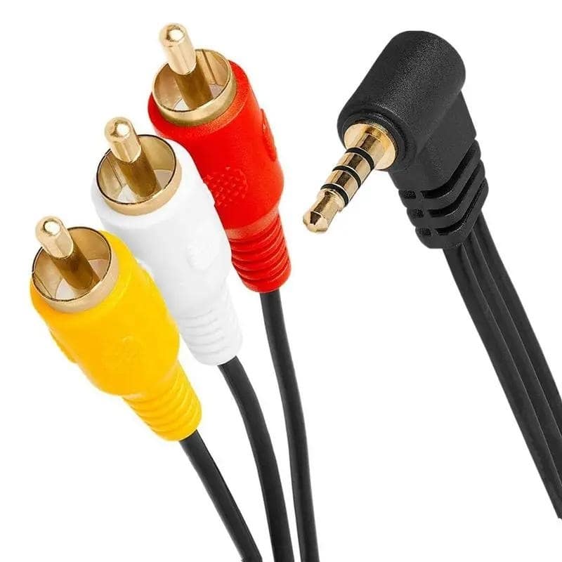 Uydu Alıcı Av Kablo 3.5mm Stereo L Erkek 3 RCA Kablo 1.5 Metre