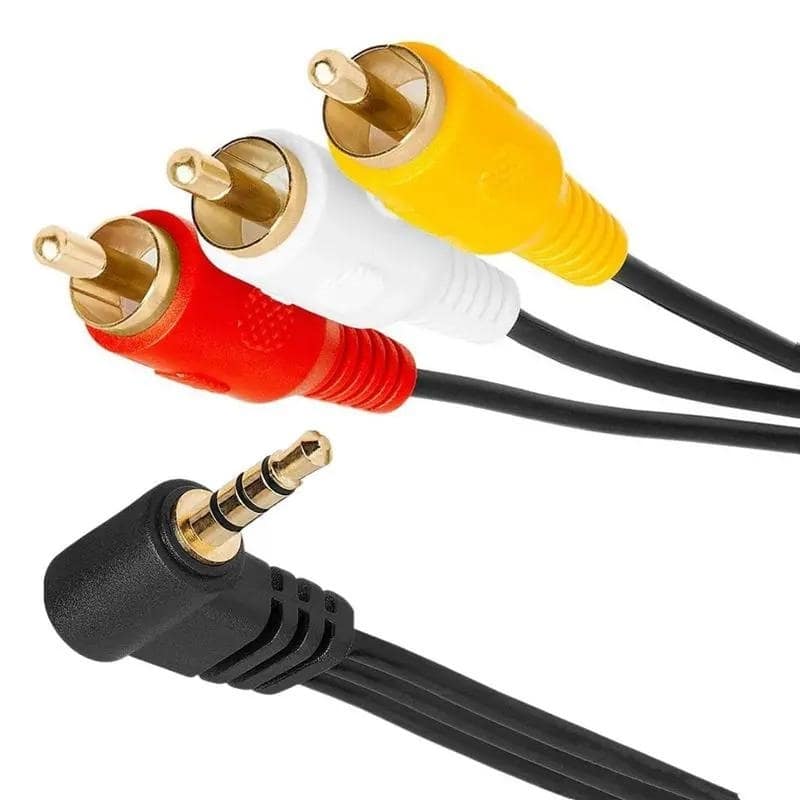 Uydu Alıcı Av Kablo 3.5mm Stereo L Erkek 3 RCA Kablo 1.5 Metre