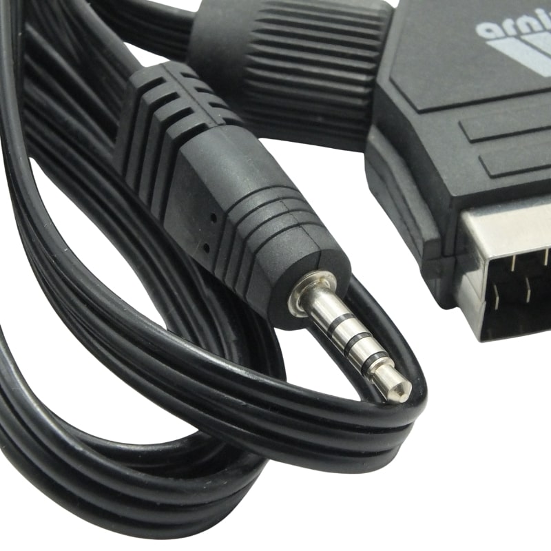 Uydu Alıcısı AV Kablo 3.5 Mm Stereo Erkek-Scart Kablo 1.2 Metre