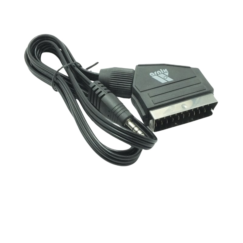 Uydu Alıcısı AV Kablo 3.5 Mm Stereo Erkek-Scart Kablo 1.2 Metre
