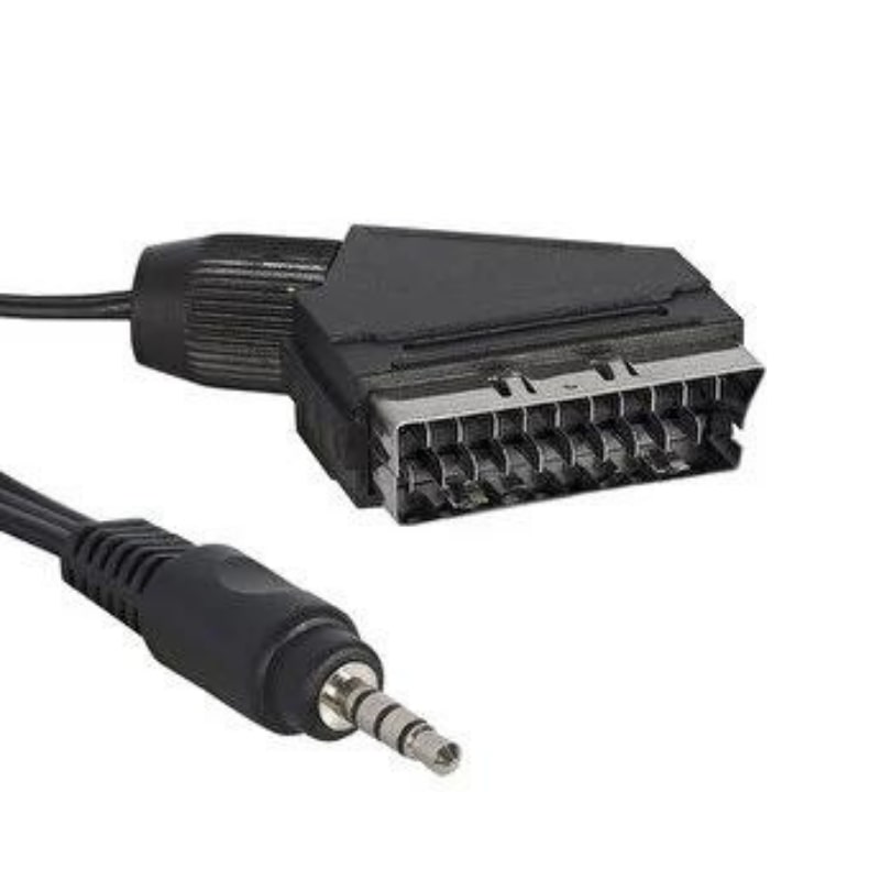 Uydu Alıcısı AV Kablo 3.5 Mm Stereo Erkek-Scart Kablo 1.2 Metre
