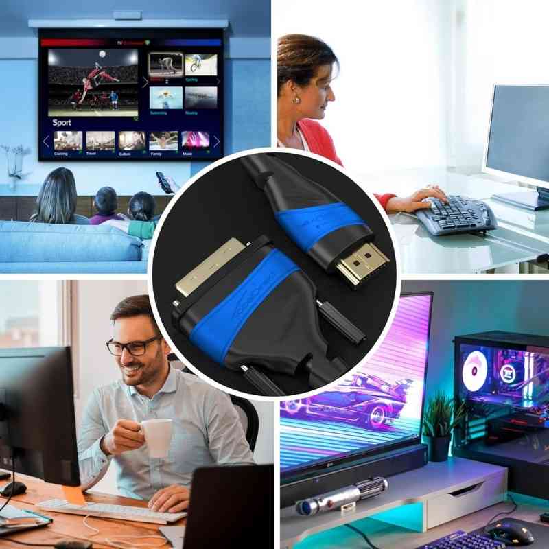 KabelDirekt HDMI-DVI çevirici dönüştürücü kablo 2 metre