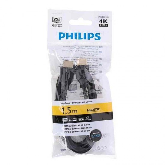 Philips HDMI Kablosu Siyah 1,5 metre