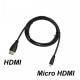 HDMI Erkek - Micro HDMI Erkek Kablo 1,5 Metre