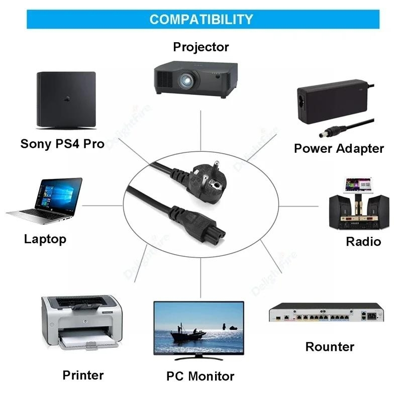 Lcd Led Tv Power güç kablosu 1.2 metre elektrik kablosu