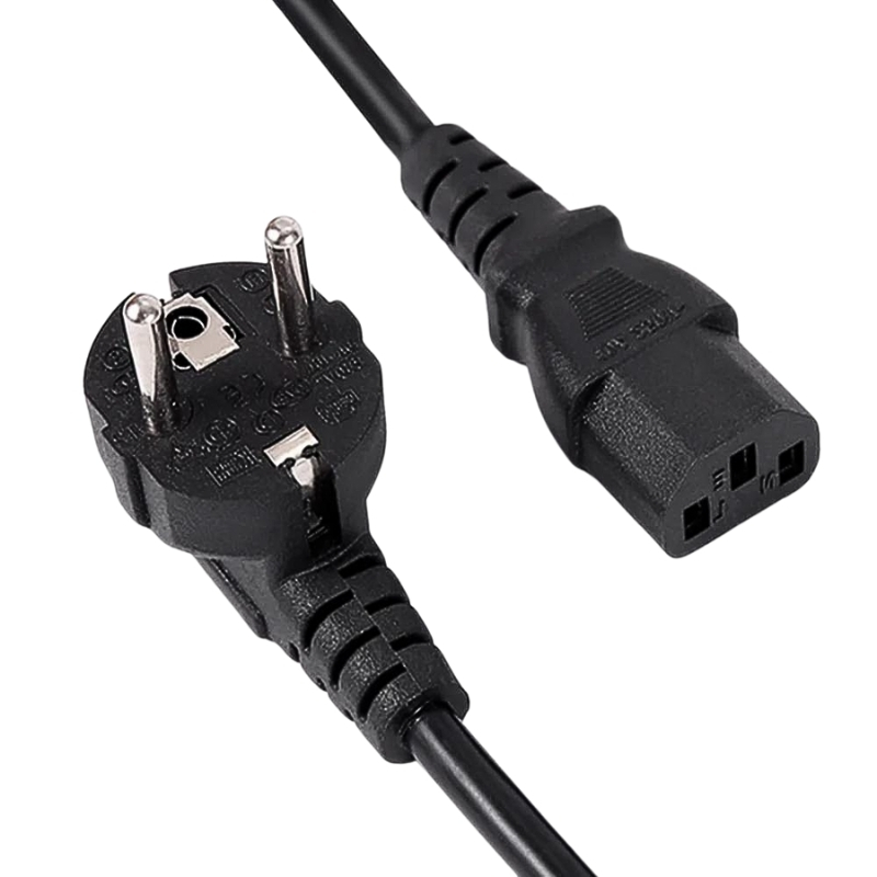 Power güç kablosu Euro fiş IEC C13 AC Tv güç elektrik kablosu