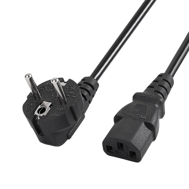 Power güç kablosu Euro fiş IEC C13 AC Tv güç elektrik kablosu