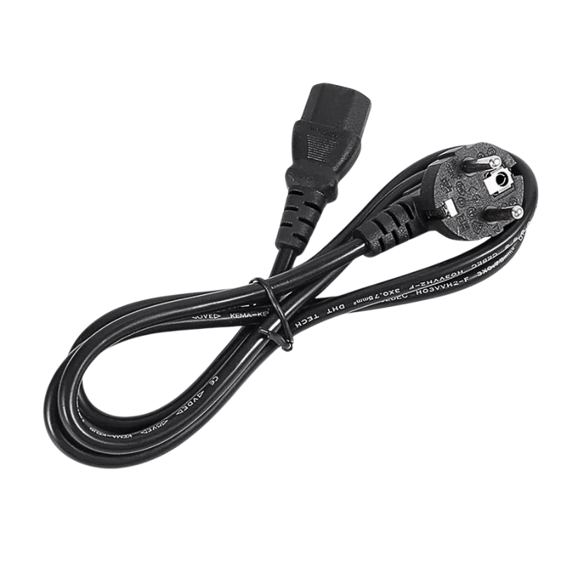 Power güç kablosu Euro fiş IEC C13 AC Tv güç elektrik kablosu