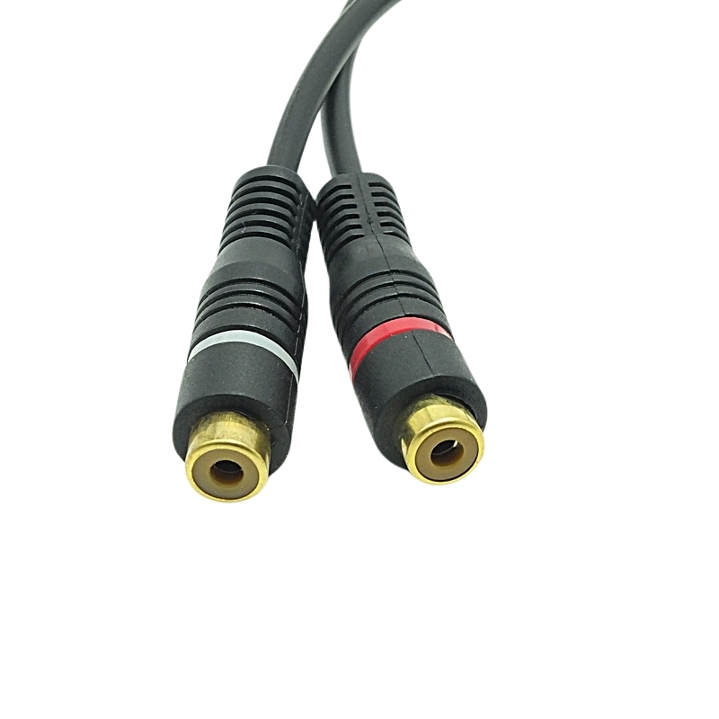 1 RCA Erkek 2 RCA Dişi 25 Cm Anfi Y Kablo