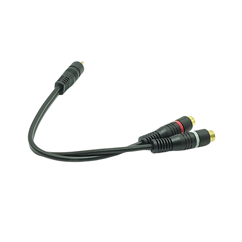 1 RCA Erkek 2 RCA Dişi 25 Cm Anfi Y Kablo