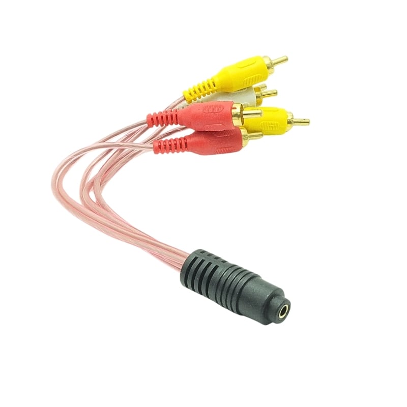 5+1 Ses Sistemi Kablosu 3.5mm Stereo Dişi / 6 RCA Erkek