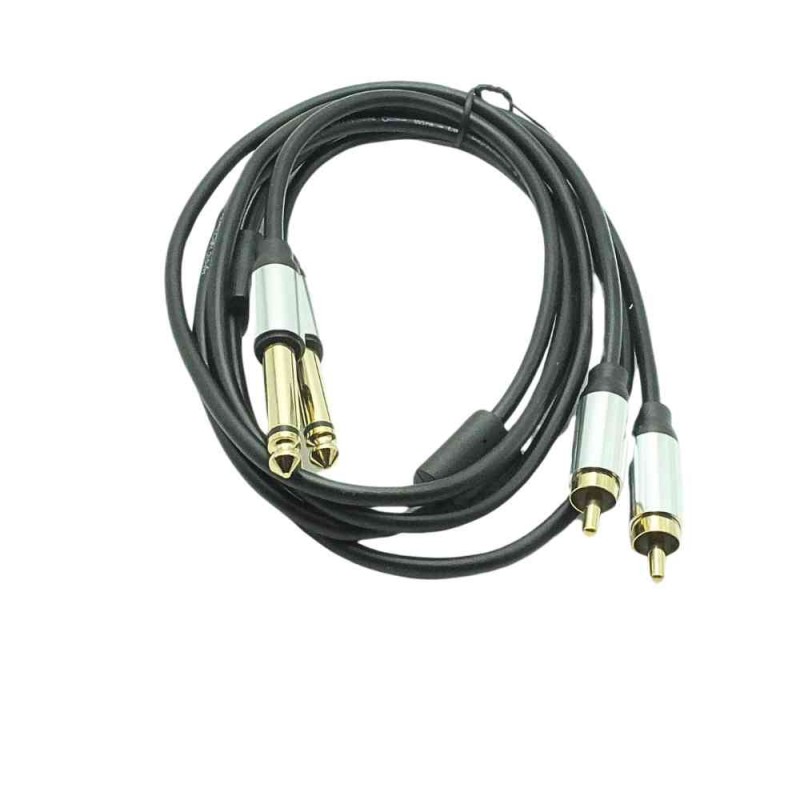 Magicvoice 2x 6.3 Mm Mono Erkek - 2x Rca Erkek Kablo 1.5 Metre