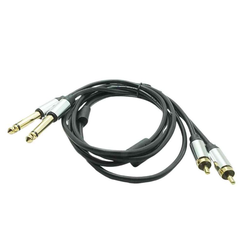 Magicvoice 2x 6.3 Mm Mono Erkek - 2x Rca Erkek Kablo 1.5 Metre