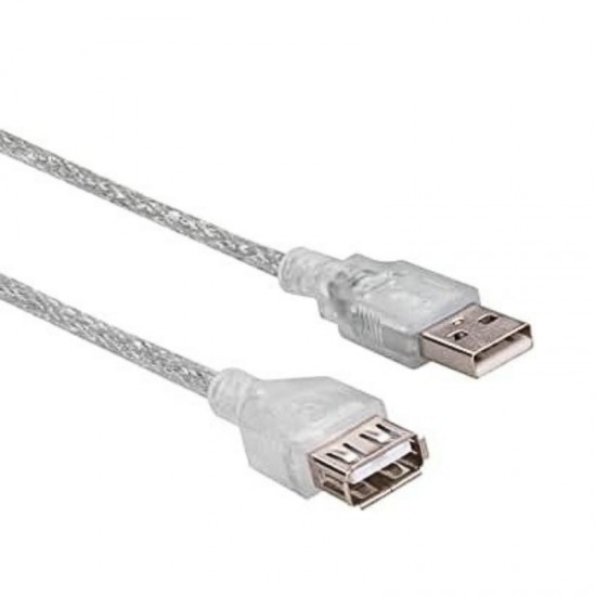 USB 2.0 Uzatma Kablosu Şeffaf 1.5 Metre
