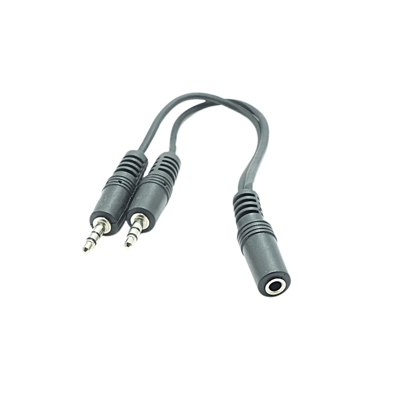3.5 mm Stereo Dişi-2x3.5 mm Stereo Erkek 20 Cm Y Kablo