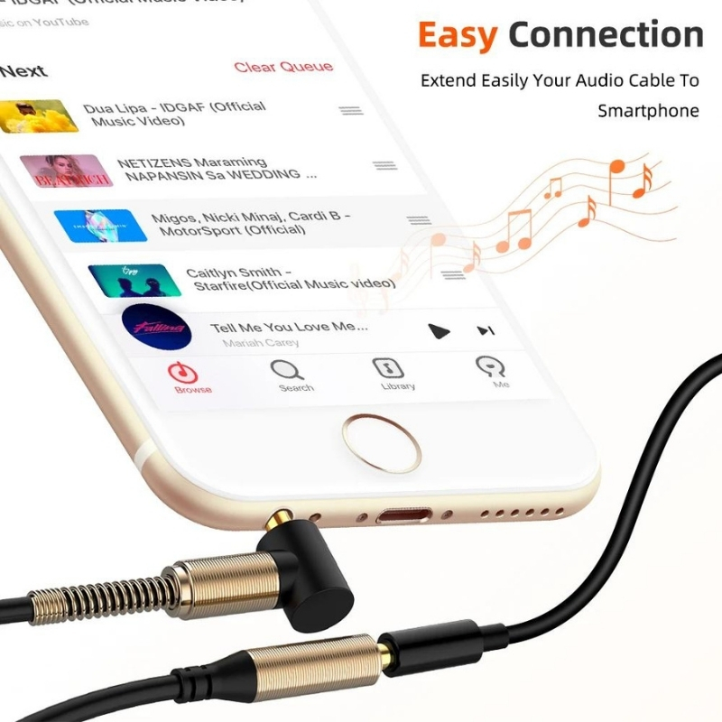 3.5mm Jack Erkek, Dişi Stereo Kulaklık Aux Ses Uzatma Kablosu