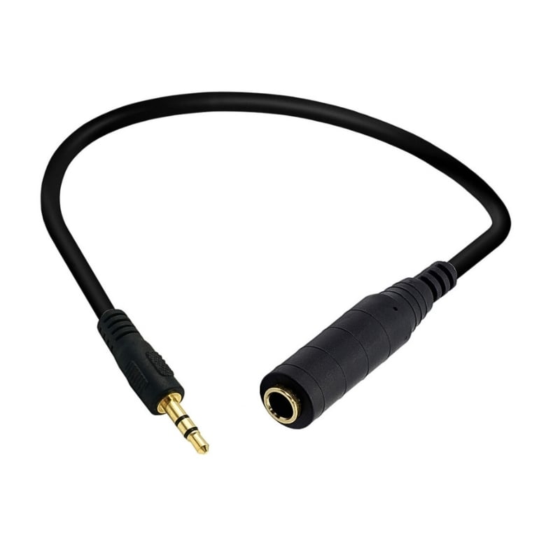 3.5mm Stereo Erkek-Dişi Kulaklık Uzatma Kablosu Adaptörü 25 cm