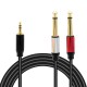 Magicvoice 3.5 Mm Aux Stereo Erkek - 2x 6.3 Mm Mono Erkek Kablo 1.5 Metre