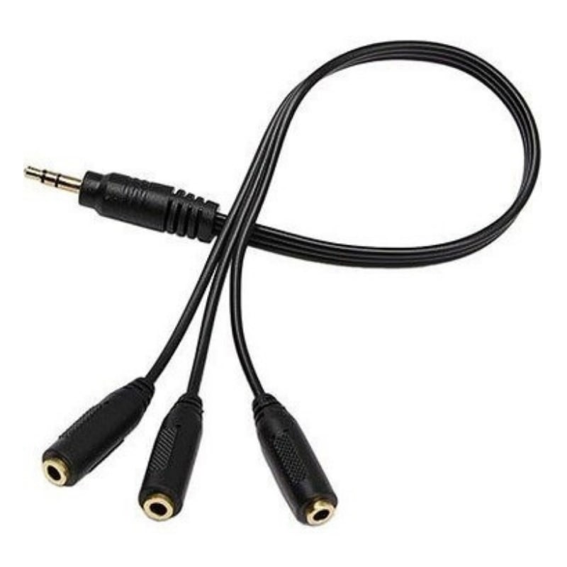 Ses Dağıtıcı Aux Kablo Stereo 3.5mm Erkek, 3 Stereo 3.5mm Dişi