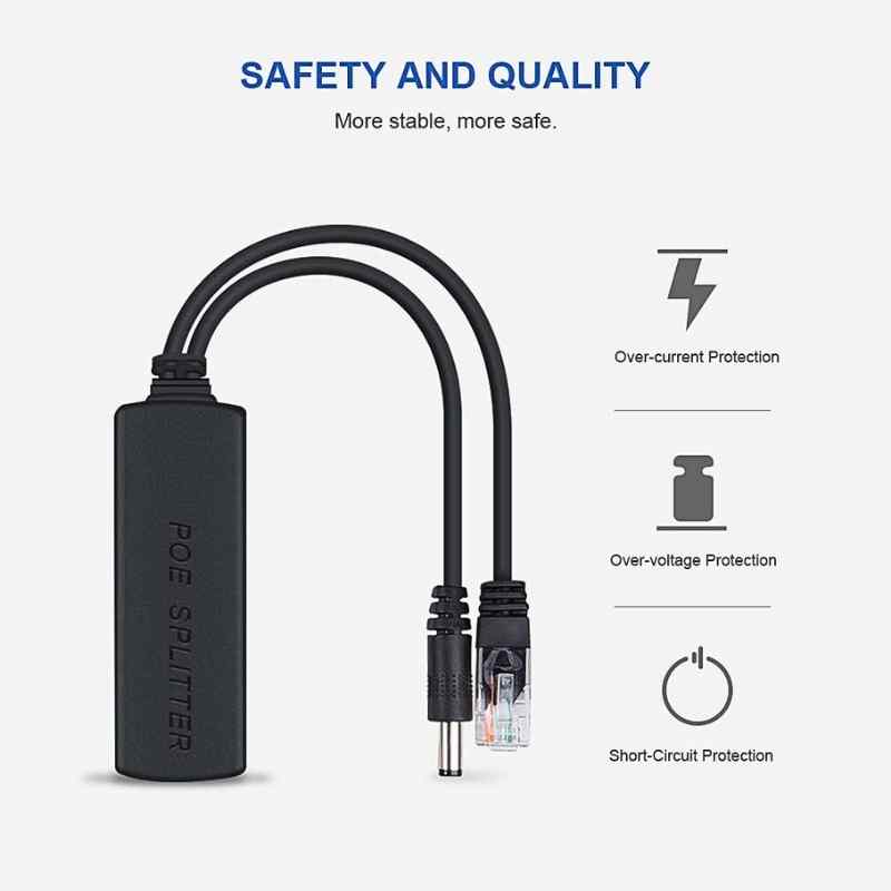 IP Kamera POE Kablosu Aktif Poe Splitter IP Kamera POE Kablosu Aktif Poe Splitter