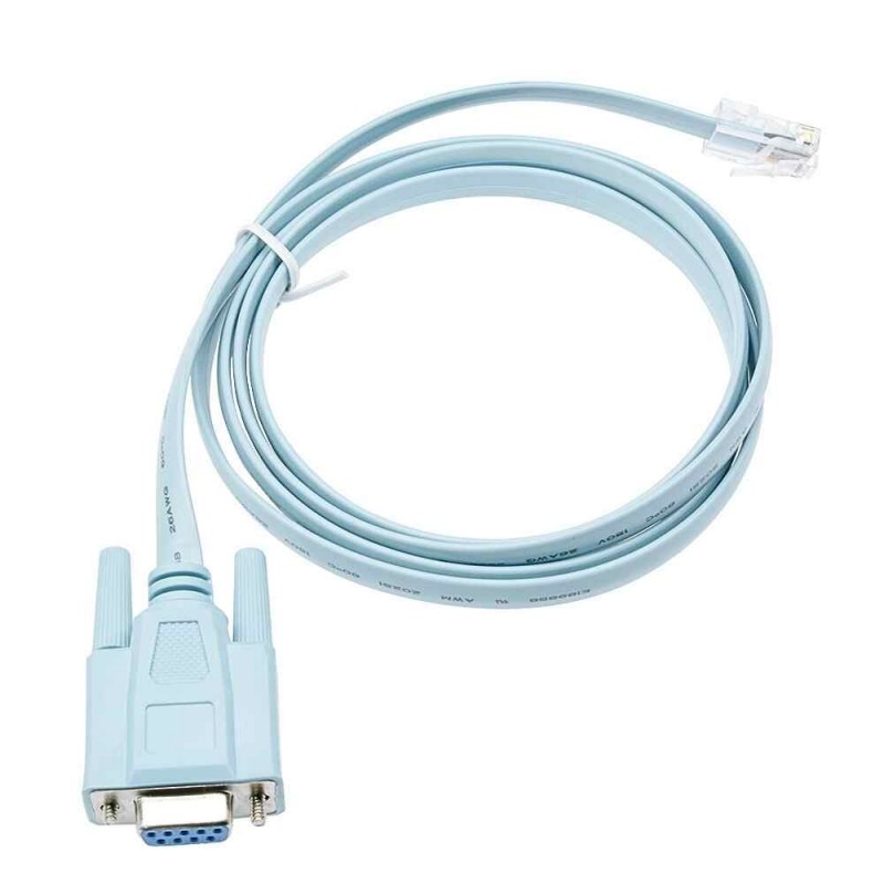 RJ45 Ethernet Rs232 DB9 COM Port seri Dişi Çevirici Konsol Kablosu 1.5 mt