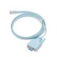 RJ45 Ethernet Rs232 DB9 COM Port seri Dişi Çevirici Konsol Kablosu 1.5 mt