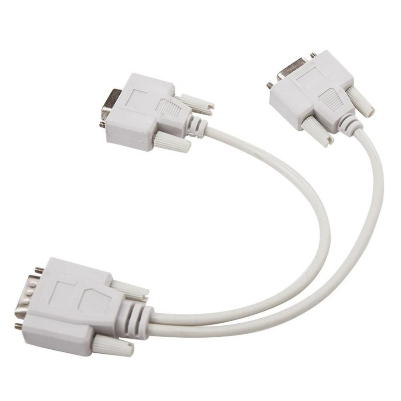 VGA to 2 VGA 30 cm kablo monitör adaptörü Splitter kablosu