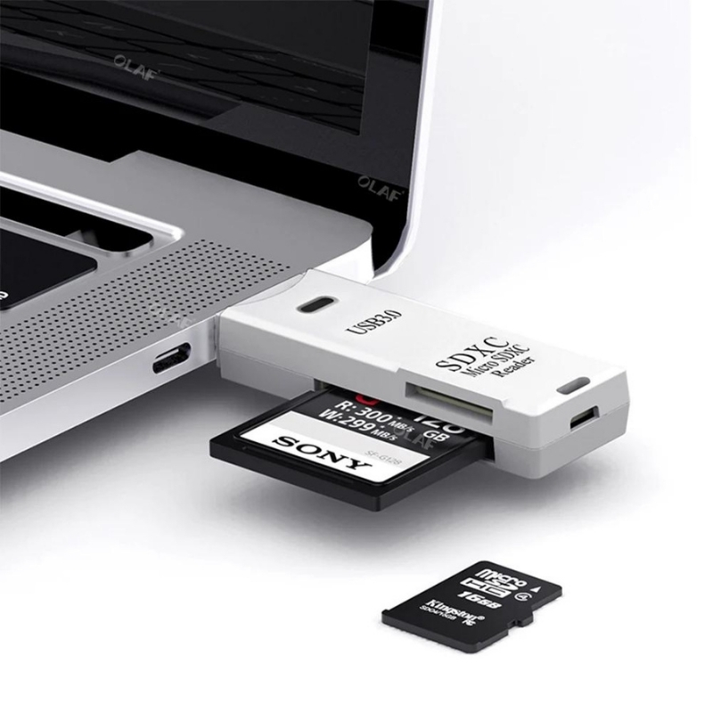 Olaf 2 in 1 kart okuyucu hafıza kartı okuyucu USB 3.0 SD TF kart okuyucu