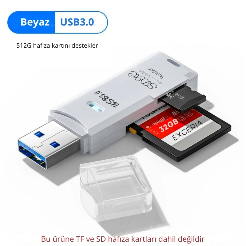 Olaf 2 in 1 kart okuyucu hafıza kartı okuyucu USB 3.0 SD TF kart okuyucu